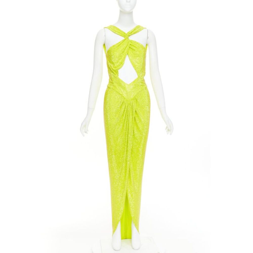 Alexandre Vauthier Crystal Cut Out Gown